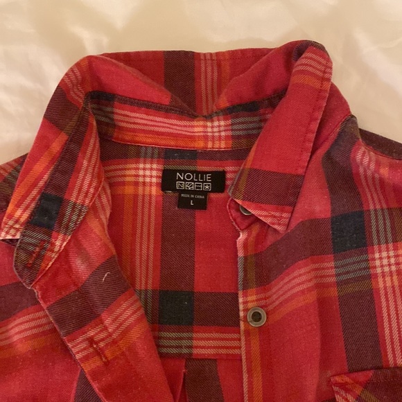 Red lightweight large flannel - Picture 3 of 3